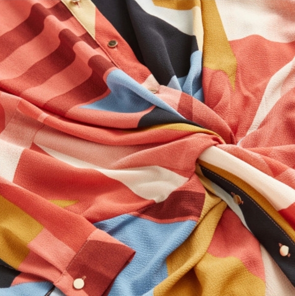 🏷️ City Chic Twist of Fate Geometric Midi Dress 18/20 - Picture 5 of 8